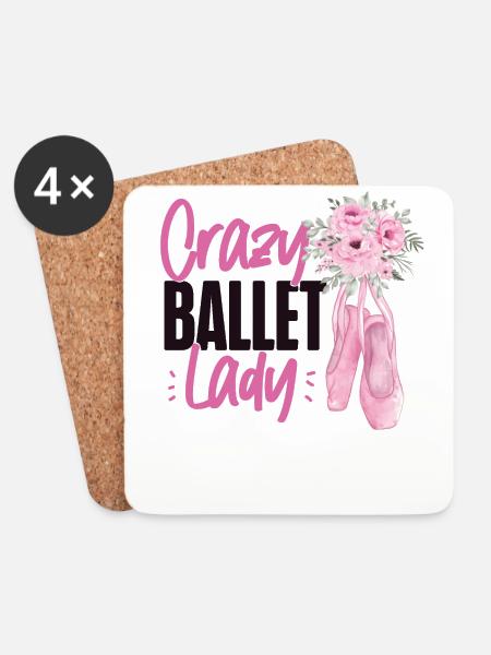 Ballet Dancer Dance Girl Ballerina - Untersetzer (4er-Set) - Weiß
