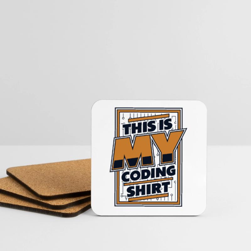 This Is My Coding Clothing Developer Coder Coasters (set of 4)