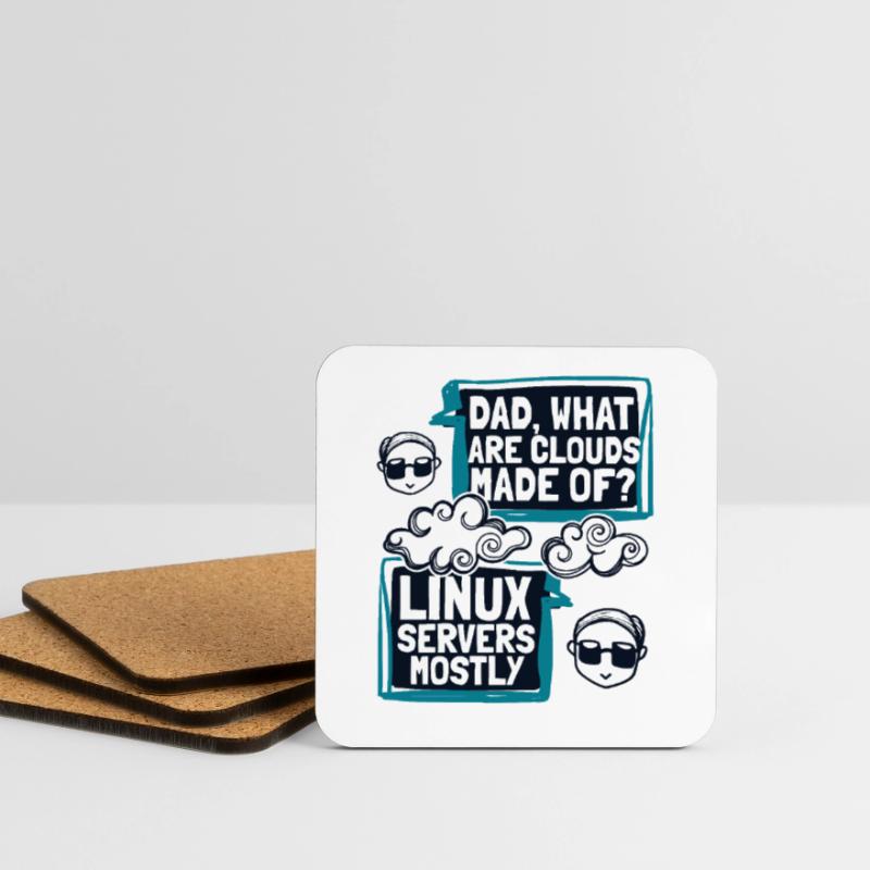 Papa quels sont les clouds faits de Developer Coder Dessous de verre (lot de 4)