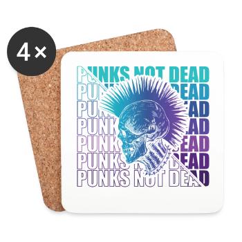 Punk Rock Pogo Anarchie Punks Punk Rocker Punk - Untersetzer (4er-Set) - Weiß - Vorne