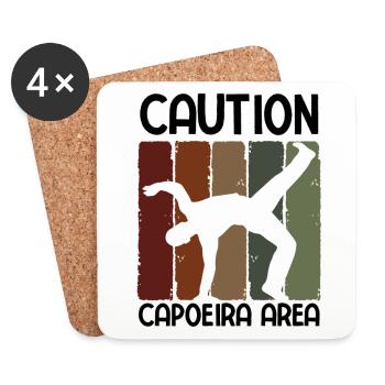 Capoeira - Untersetzer (4er-Set) - Weiß - Vorne