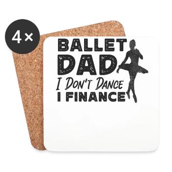 Ballet Dancer Dance Girl Ballerina - Untersetzer (4er-Set) - Weiß - Vorne