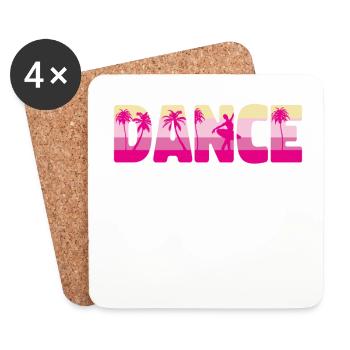 Ballet Dancer Dance Girl Ballerina - Coasters (set of 4) - white - Front