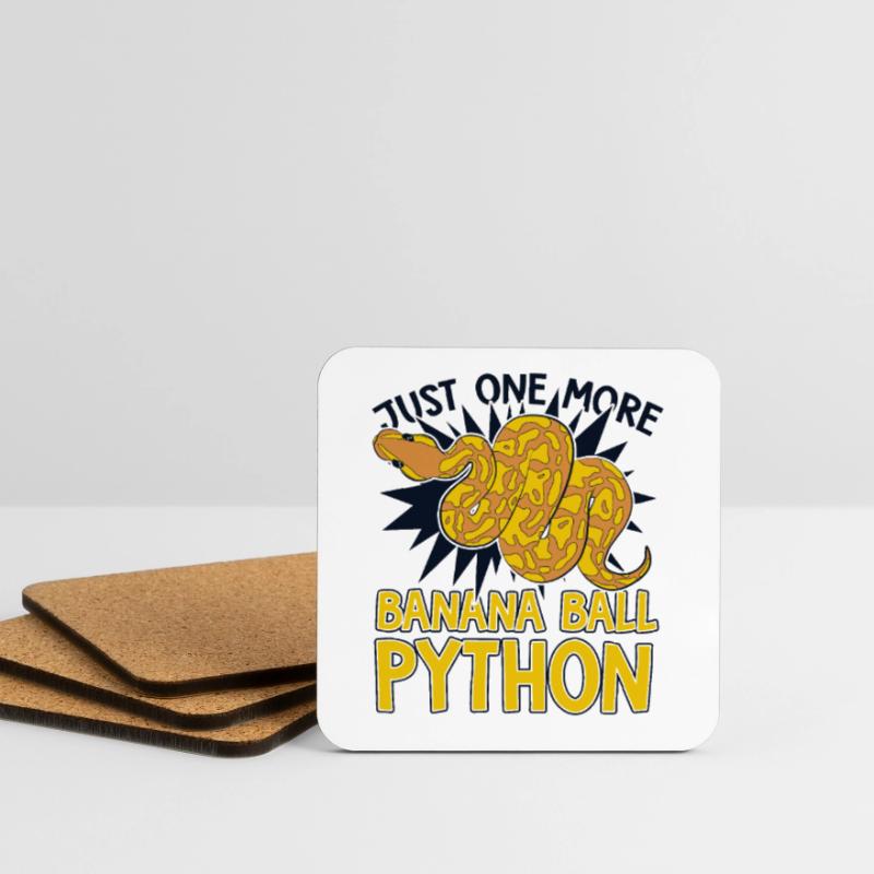 Just One More Schlange Python Banana Ball Python Untersetzer (4er-Set)