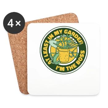 At Least In My Garden Allotment Garden - Coasters (set of 4) - white - Front