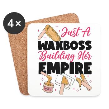 Cute Esthetician Skincare - Coasters (set of 4) - white - Front