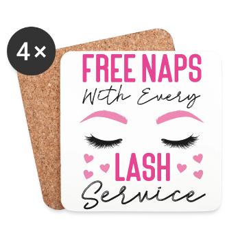 Esthetician Skincare Beautician - Coasters (set of 4) - white - Front