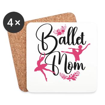 Ballet Dancer Dance Girl Ballerina - Untersetzer (4er-Set) - Weiß - Vorne