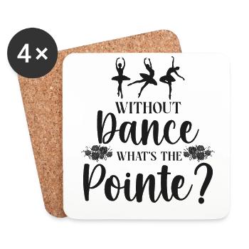 Ballet Dancer Dance Girl Ballerina - Coasters (set of 4) - white - Front