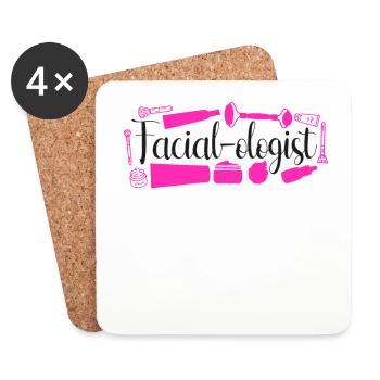 Cute Licensed Esthetician Skincare - Untersetzer (4er-Set) - Weiß - Vorne