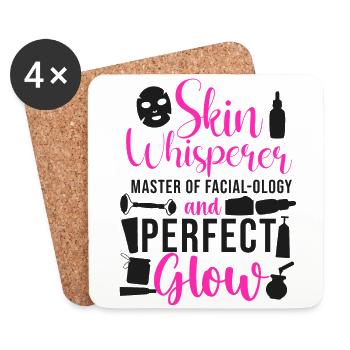 Cute Licensed Esthetician Skincare - Untersetzer (4er-Set) - Weiß - Vorne