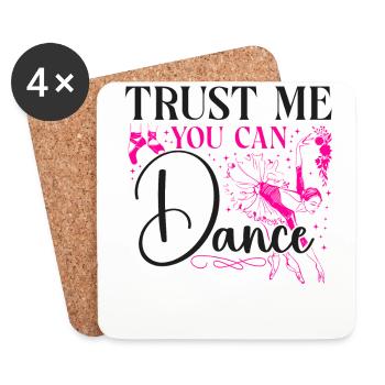 Ballet Dancer Dance Girl Ballerina - Coasters (set of 4) - white - Front