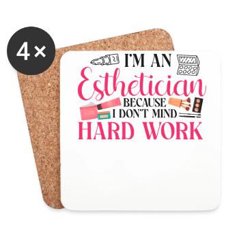 Cute Licensed Esthetician Skincare - Untersetzer (4er-Set) - Weiß - Vorne