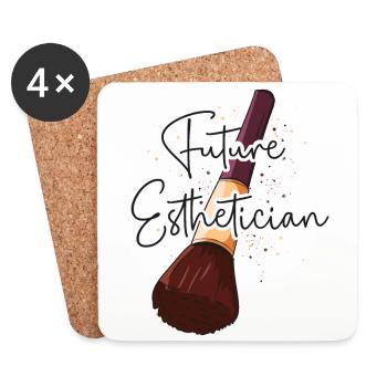 Cute Licensed Esthetician Skincare - Untersetzer (4er-Set) - Weiß - Vorne