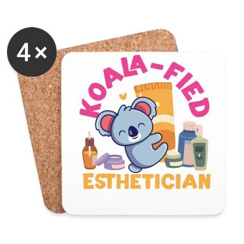 Cute Licensed Esthetician Skincare - Untersetzer (4er-Set) - Weiß - Vorne