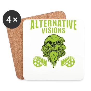 Underground Film, Independent Cinema, Horror - Coasters (set of 4) - white - Front