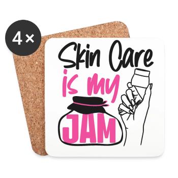 Cute Licensed Esthetician Skincare - Coasters (set of 4) - white - Front