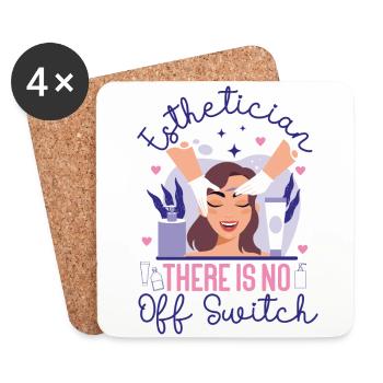 Cute Licensed Esthetician Skincare - Untersetzer (4er-Set) - Weiß - Vorne