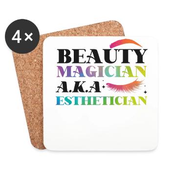 Cute Licensed Esthetician Skincare - Untersetzer (4er-Set) - Weiß - Vorne