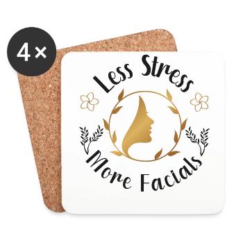 Cute Licensed Esthetician Skincare - Untersetzer (4er-Set) - Weiß - Vorne