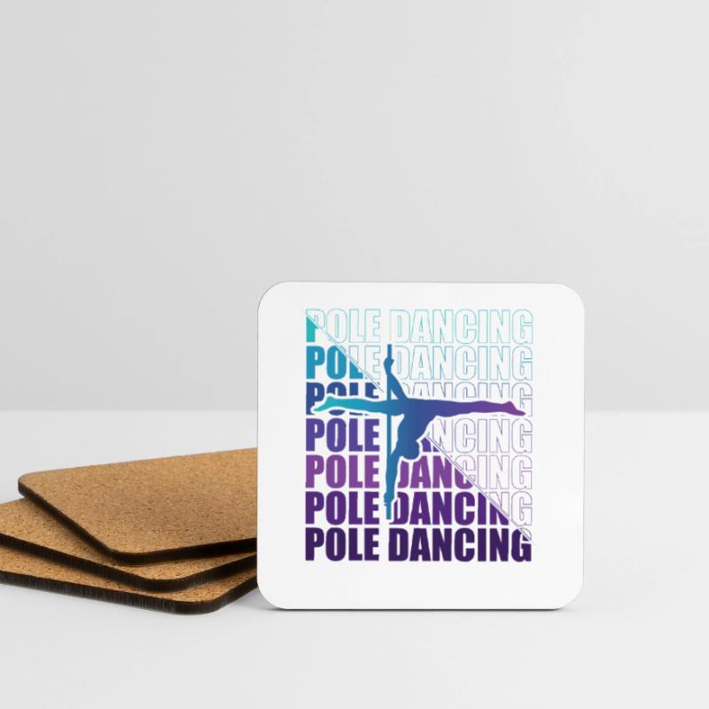 Pole Dance Dancer, Pole Dance, Pole Dancing Dessous de verre (lot de 4)
