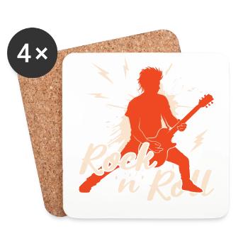 Rock 'n' Roll Music, Dancing, Concert, Festival - Coasters (set of 4) - white - Front