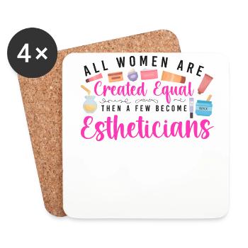 Cute Licensed Esthetician Skincare - Untersetzer (4er-Set) - Weiß - Vorne