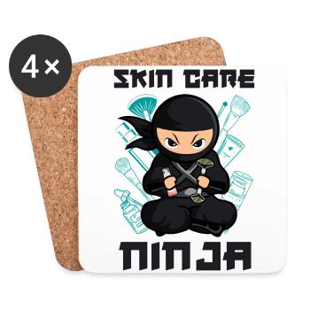 Cute Esthetician Skincare - Coasters (set of 4) - white - Front