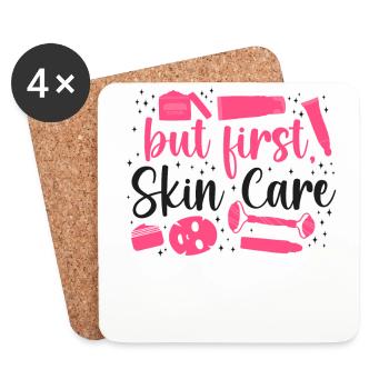 Cute Licensed Esthetician Skincare - Coasters (set of 4) - white - Front
