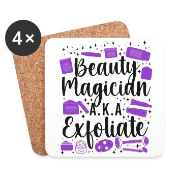 Cute Licensed Esthetician Skincare - Untersetzer (4er-Set) - Weiß - Vorne