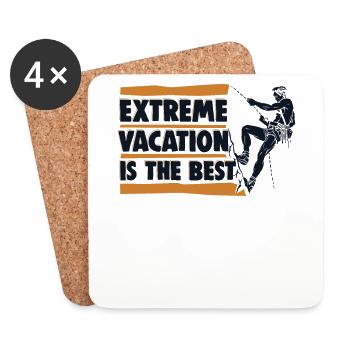 Extreme Vacation Is The Best Sportklettern - Untersetzer (4er-Set) - Weiß - Vorne