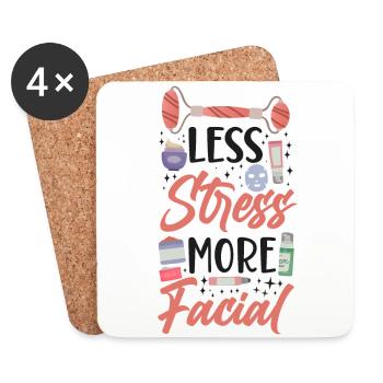 Cute Licensed Esthetician Skincare - Untersetzer (4er-Set) - Weiß - Vorne