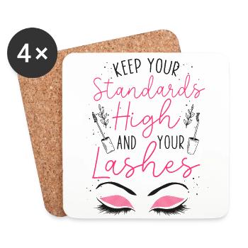 Esthetician Skincare Beautician - Coasters (set of 4) - white - Front