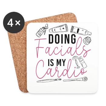 Cute Licensed Esthetician Skincare - Untersetzer (4er-Set) - Weiß - Vorne