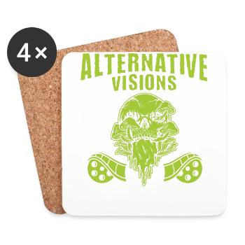 Underground Film, Independent Cinema, Horror - Coasters (set of 4) - white - Front
