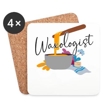 Cute Esthetician Skincare - Coasters (set of 4) - white - Front