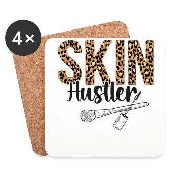 Cute Licensed Esthetician Skincare - Coasters (set of 4) - white - Front