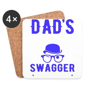 Super Dad, Daddy, Best Dad Dad Father's Day - Coasters (set of 4) - white - Front