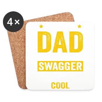 Super Dad, Daddy, Best Dad Dad Father's Day - Coasters (set of 4) - white - Front