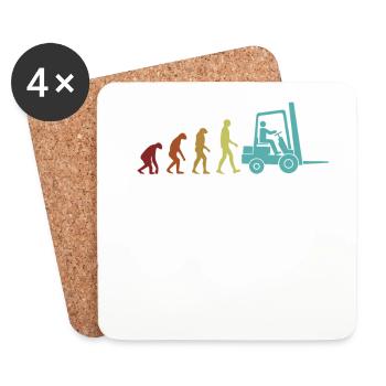 Forklift Evolution All-terrain forklift telehandler - Coasters (set of 4) - white - Front