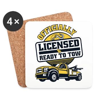Officially Licensed Ready To Tow Abschlepper - Untersetzer (4er-Set) - Weiß - Vorne