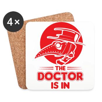 Doctor, Physician, Medical Student, Graduation - Coasters (set of 4) - white - Front