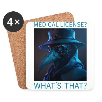 Doctor, Physician, Medical Student, Graduation - Coasters (set of 4) - white - Front