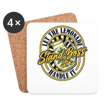 Let The Lemonade Stand Handle It - Coasters (set of 4) - white - Front