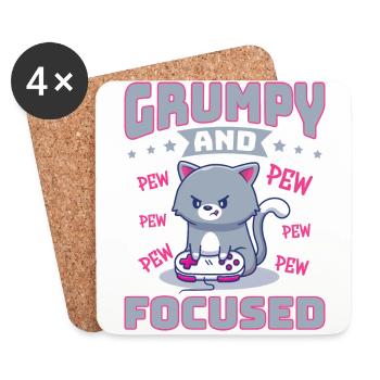 Gaming, Gambling, Video Game, Gamer - Coasters (set of 4) - white - Front