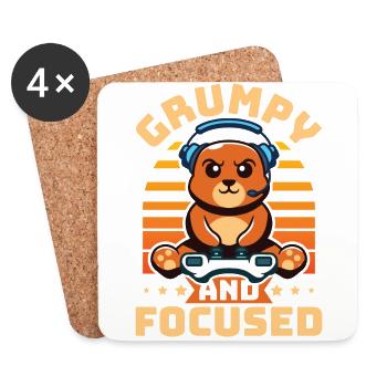 Gaming, Gambling, Video Game, Gamer - Coasters (set of 4) - white - Front