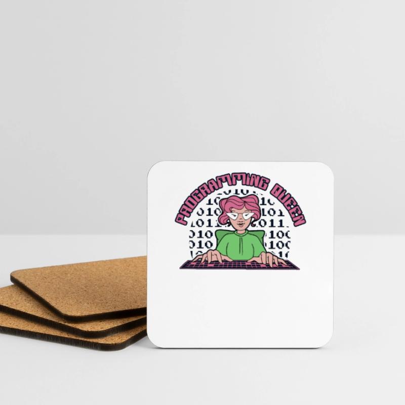 Programming Queen Software Developer Developer Coasters (set of 4)