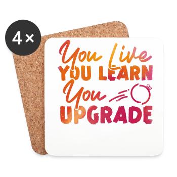Happy Divorce Party You Live You - Untersetzer (4er-Set) - Weiß - Vorne