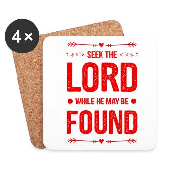 Dieu Bible Disant - Dessous de verre (lot de 4) - blanc - Devant