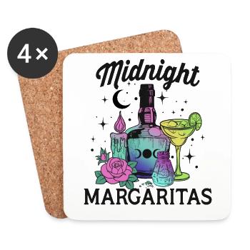 Sweet Halloween Witch Spell – Midnight Margaritas - Dessous de verre (lot de 4) - blanc - Devant